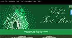 Desktop Screenshot of golf-font-romeu.fr