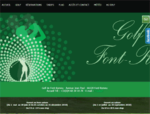 Tablet Screenshot of golf-font-romeu.fr